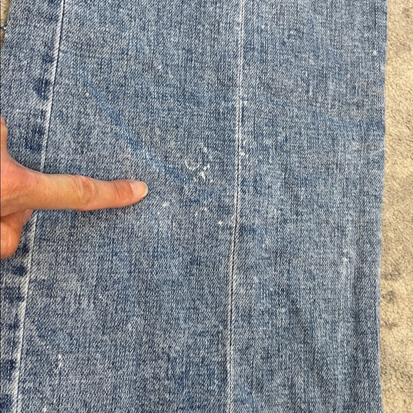 New L’Agence Brooklyn High Rise Utility Wide Leg Jeans Brewer Blue Sz 25 - Picture 12 of 14